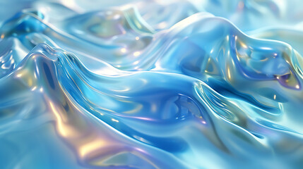 Fototapeta premium Neon AI Background: Electric Green Abstract Shapes