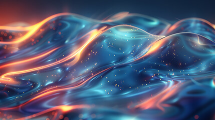 Vibrant Neon AI Background with Canvas and Accents