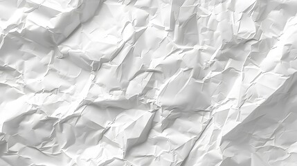 Obraz premium White paper sheet texture background with crumpled wrinkled and rough pattern, empty blank paper page material for any design. 