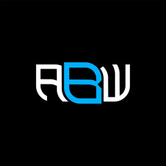 ABW logo design, ABW simple and modern logo. ABW luxurious alphabet design