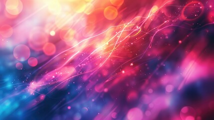 Fototapeta premium Abstract colorful light effect on blurred background