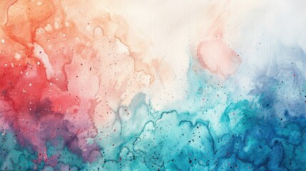 Fototapeta premium Abstract watercolor and acrylic art with pastel textures and copy space