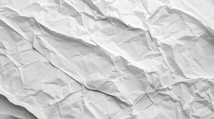 Obraz premium White paper sheet texture background with crumpled wrinkled and rough pattern, empty blank paper page material for any design. 