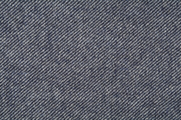 Blue Twill Tweed Fabric