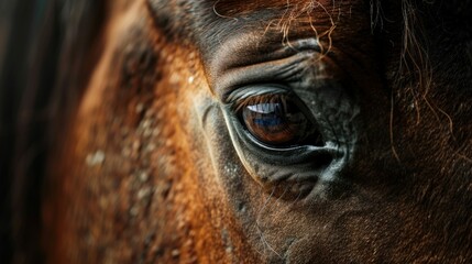 Close-Up of a Horse's Eye