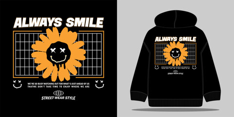 black hoodie. graphic design ready to print. vector illustration, for streetwear graphic design, hoodie, urban style design and and screen printing	