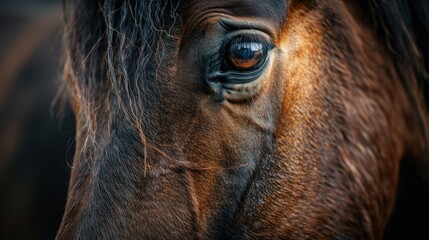 Horse Eye Close-Up