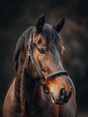 Obraz premium Brown Horse Portrait