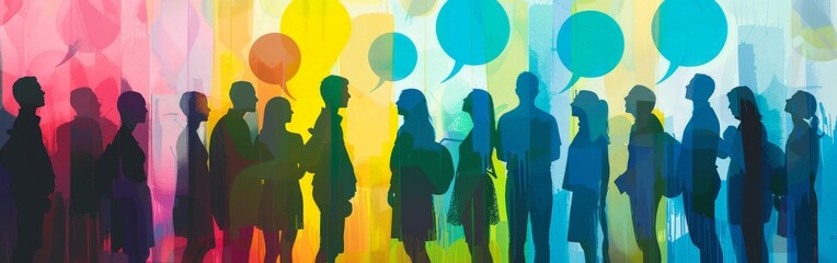 Colorful Dialogue Among Diverse Silhouettes