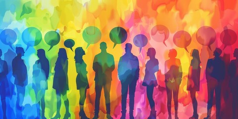 Colorful Dialogue Among Diverse Silhouettes
