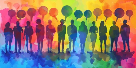 Colorful Dialogue Among Diverse Silhouettes