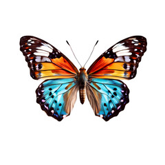 Fototapeta premium Top view of butterfly, AI Generated