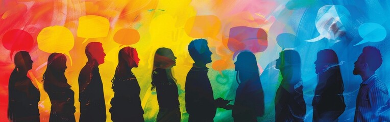 Colorful Dialogue Among Diverse Silhouettes