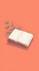 Cute book illustration | High Quality | Wallpaper	