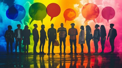 Colorful Dialogue Among Diverse Silhouettes