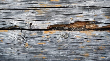 Elegance in Contrast: Weathered Wood Cut-out on Gradient Background