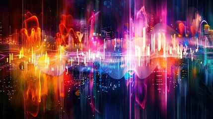 Neon Harmony: Vibrant Spectrum of Visual Rhythms