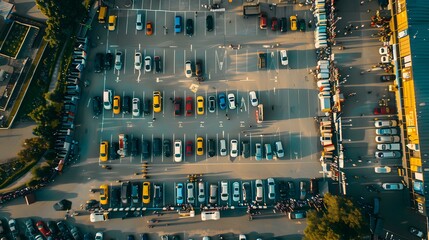 The parking lot at the stadium img