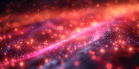 Fototapeta premium Vibrant Neon Tech Background Design