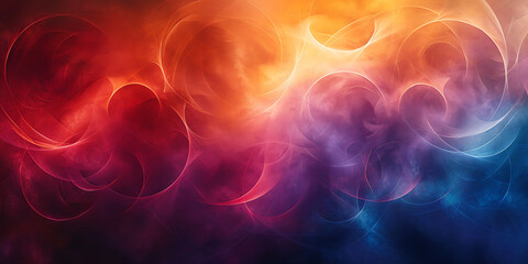 Obraz premium Vibrant Interconnected Circles on Canvas