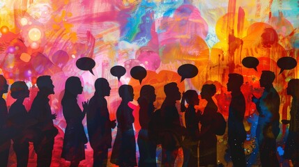 Colorful Dialogue Among Diverse Silhouettes
