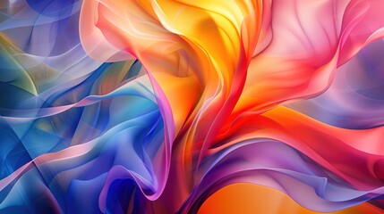 Obraz premium Vivid Abstract Shapes in Dynamic Composition.