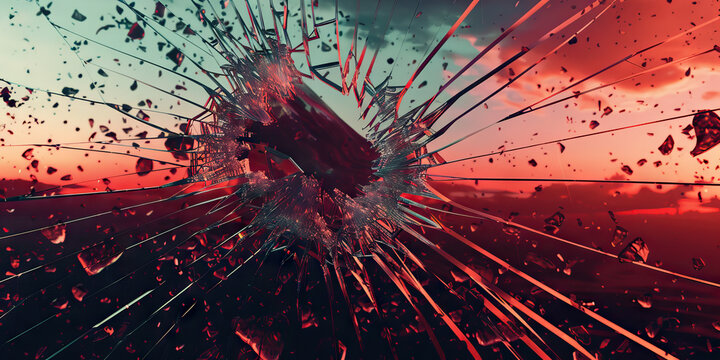 A shattered mirror, glinting in the light, reflecting the many facets of a life gone awry