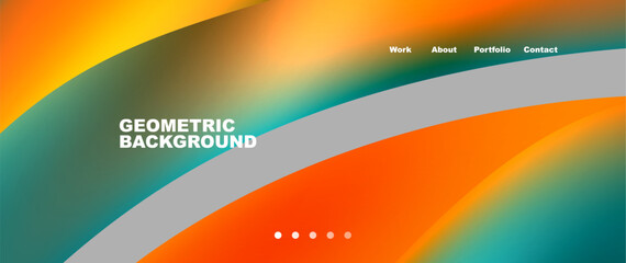 Colorful flowing shapes, wave lines with neon gradients. Vector Illustration For Wallpaper, Banner, Background, Card, Book Illustration, landing page