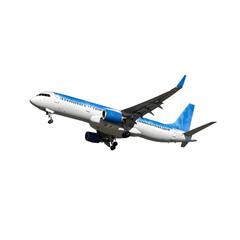 Obraz premium Airplane Flying Isolated on transparent Background