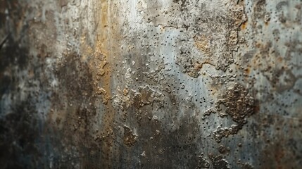 Close-up of an aged metal surface, showcasing intricate rust patterns and textures.