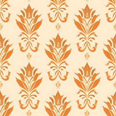 Seamless vintage flame patterns background