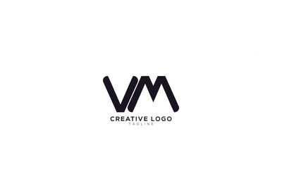VM Abstract initial monogram letter alphabet logo design