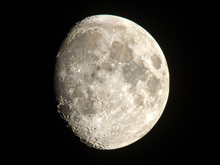 Obraz premium Moon in dark sky 