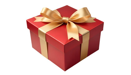 Obraz premium Red gift box cut out