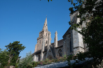 Fototapeta premium L'église de la Trinité de Brélévénez à Lannion en Bretagne - France
