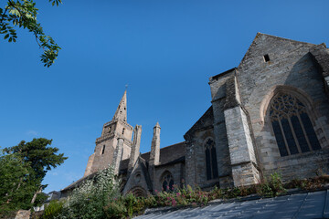 Fototapeta premium L'église de la Trinité de Brélévénez à Lannion en Bretagne - France