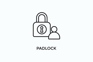 Padlock Vector Icon Or Logo Illustration