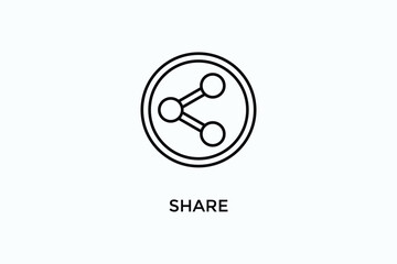Share Vector Icon Or Logo Illustration