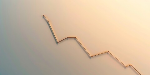 Elegant rise of a line graph on a sleek, neutral background, symbolizing growth.