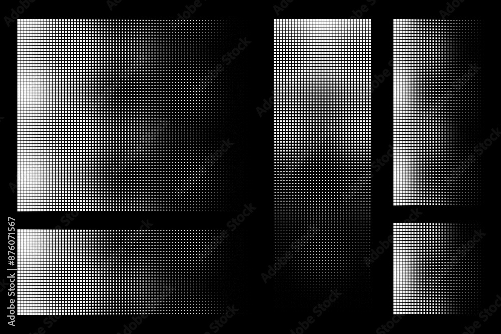 Wall mural pixel dot pattern. pixelated disintegration background. dispersed dotted mosaic textures with simple