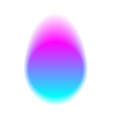 Gradient color round shape background. Abstract blue purple pink blur circle with graduation. Neon colored rounded icon. Colorful geometric graphic vector illustration isolated on white