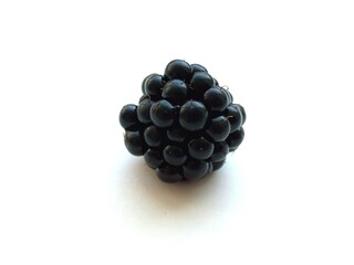 Blackberry photo on white background with smooth shadow