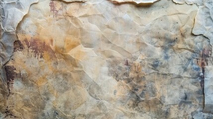 Close up of textured background with stained edges