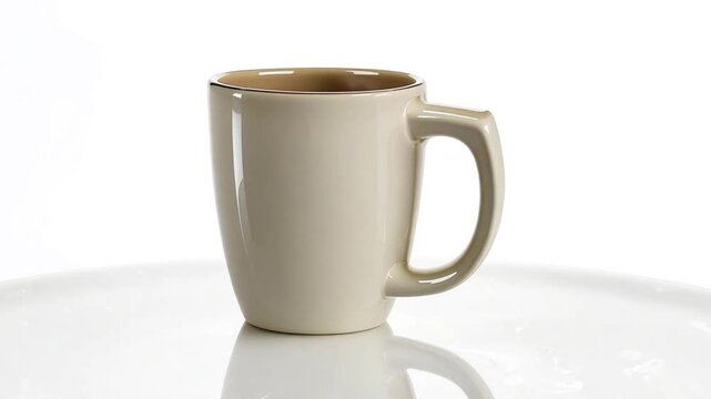White Ceramic Mug Mockup Generative AI