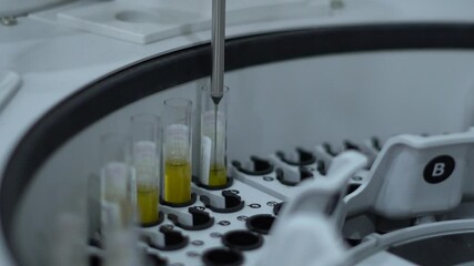 Medical laboratory where tests are carried out 