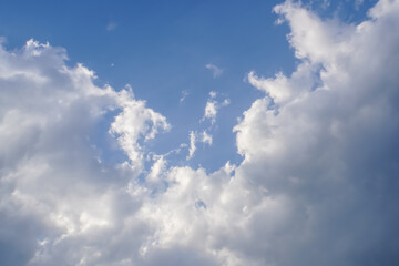 Summer blue sky cloud gradient light white background