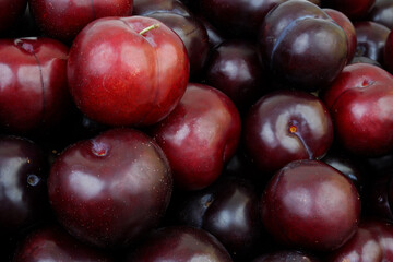 Cherry plums background