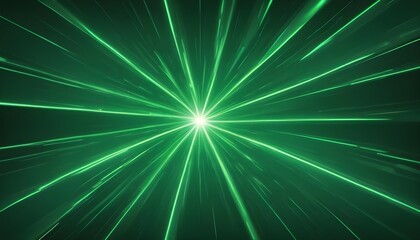 Abstract green star focused background