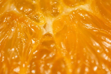 close-up of orange slices for background