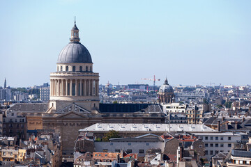 Naklejka premium Aerial view of the Panthéon in Paris
